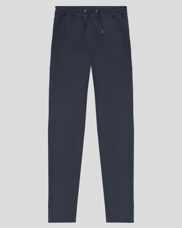 ТЪМНОСИН СПОРТЕН ПАНТАЛОН С ЛАСТИЧНА ЛЕНТА С ЛОГО