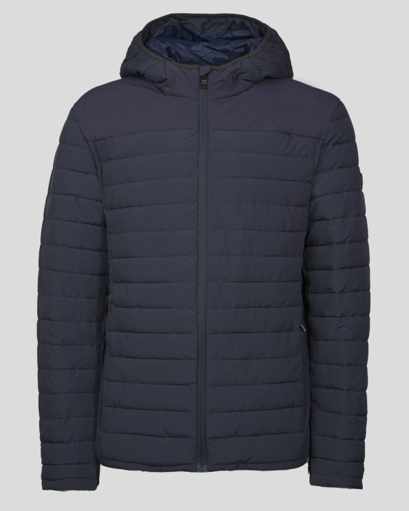 ТЪМНОСИНЬО ОЛЕКОТЕНО ЯКЕ С ЕЛАСТАН И ГУМИРАНА ЛОГО ЕМБЛЕМА