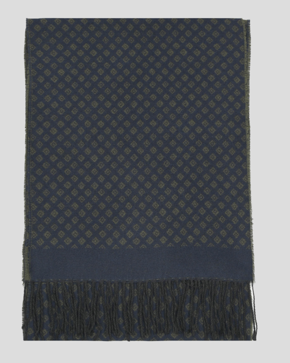 ДВУЛИЦЕВ ТЪМНОСИН ШАЛ ОТ МЕКА МАТЕРИЯ С ДВЕ ЛИЦА