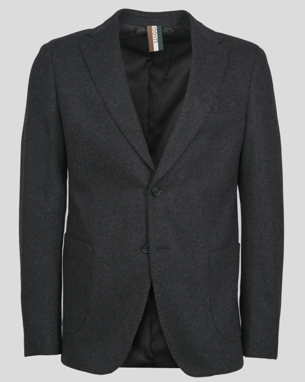 ЧЕРЕН МЕЛАНЖИРАН БЛЕЙЗЪР ОТ ВЪЛНЕН ПЛАТ 