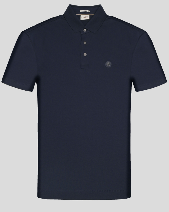 ТЕНИСКА ОТ ВИСОКОКАЧЕСТВЕН ПАМУК SUPIMA В ТЪМНОСИН ЦВЯТ