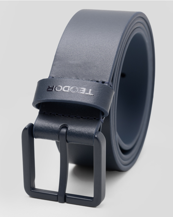 ТЪМНОСИН КОЛАН ОТ 100% ГЛАДКА ЕСТЕСТВЕНА КОЖА