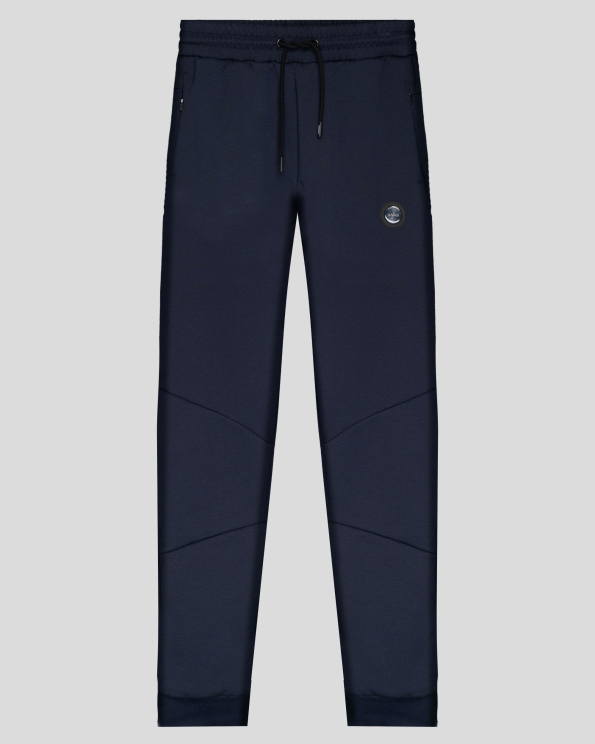 ТЪМНОСИН СПОРТЕН ПАНТАЛОН С ГУМИРАН БАДЖ И ЕЛАСТАН