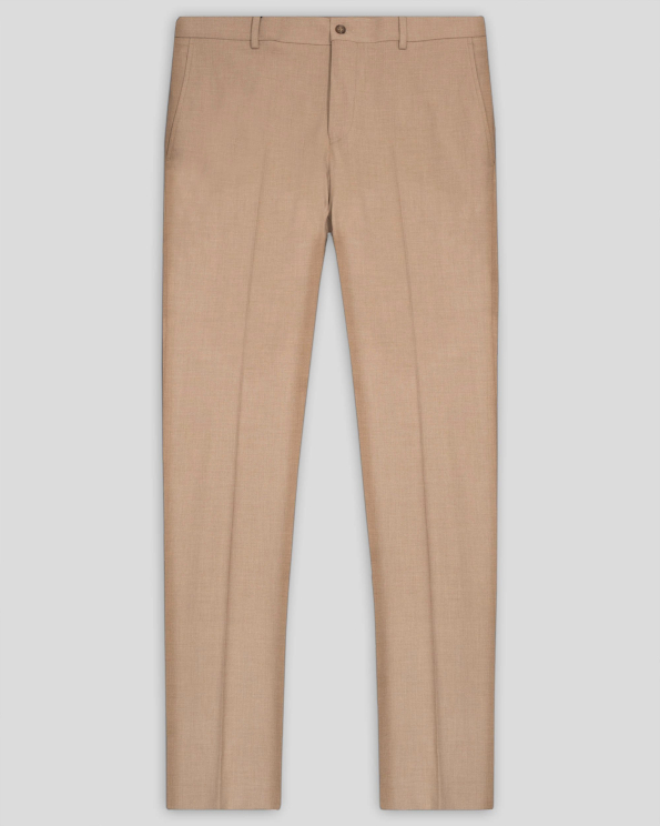 КЛАСИЧЕСКИ ПАНТАЛОН ВТАЛЕН СИЛУЕТ  В ЦВЯТ КАМЕЛ /ЧАСТ ОТ КОСТЮМ/