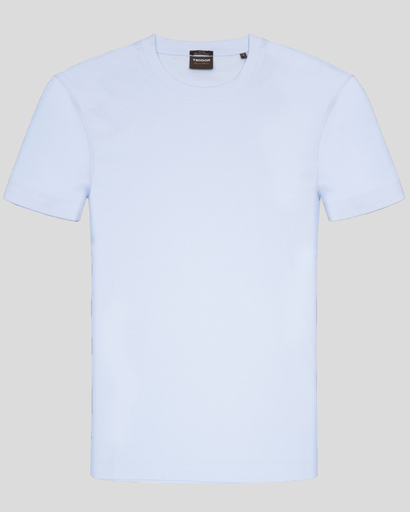 ТЕНИСКА ОТ МЕРСЕРИЗИРАН ЕГИПЕТСКИ ПАМУК В СВЕТЛОСИН ЦВЯТ