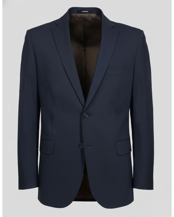 ТЪМНОСИНЬО КЛАСИЧЕСКО САКО ВТАЛЕН СИЛУЕТ /ЧАСТ ОТ КОСТЮМ/