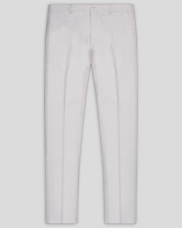 КЛАСИЧЕСКИ ПАНТАЛОН СВОБОДЕН СИЛУЕТ В БЕЖОВ МЕЛАНЖ /ЧАСТ ОТ КОСТЮМ/