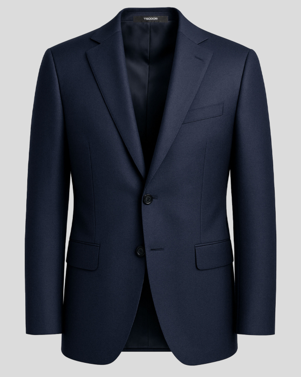 ТЪМНОСИНЬО КЛАСИЧЕСКО САКО СВОБОДЕН СИЛУЕТ /ЧАСТ ОТ КОСТЮМ/