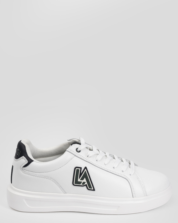 БЕЛИ СПОРТНИ ОБУВКИ ТИП КЕЦОВЕ С ГУМИРАН ЛОГО БАДЖ