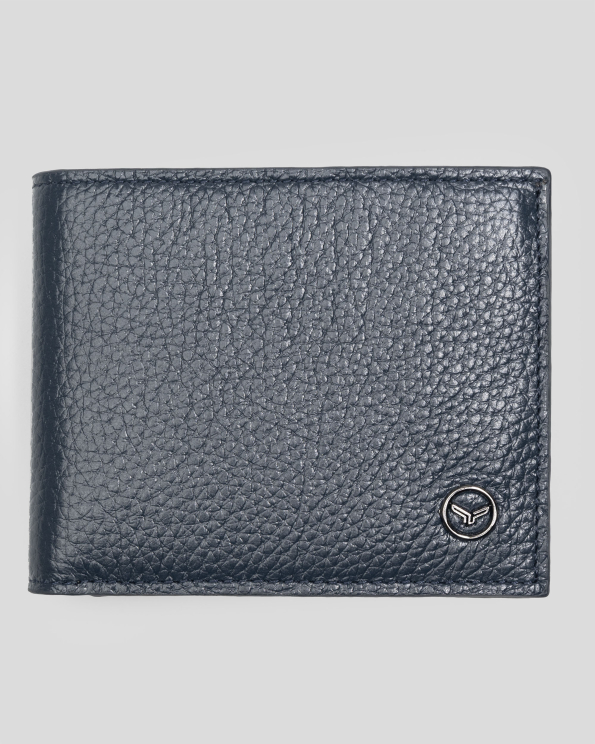 ТЪМНОСИН ПОРТФЕЙЛ ОТ ЕСТЕСТВЕНА ШАГРЕНИРАНА КОЖА