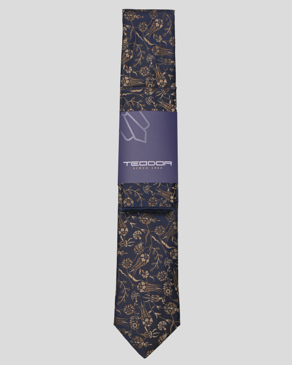 ТЪМНОСИН СТРУКТУРЕН КОМПЛЕКТ ВРАТОВРЪЗКА И КЪРПА