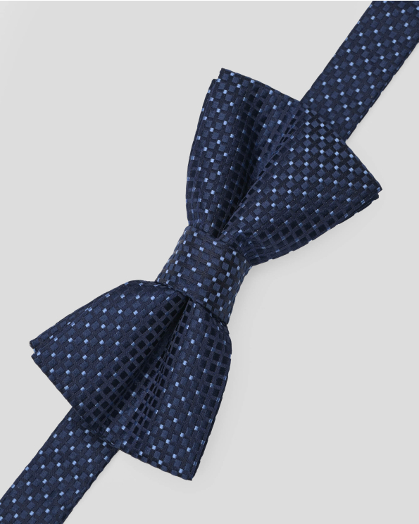 ТЪМНОСИНЯ СТРУКТУРНА ПАПИЙОНКА С КОНТРАСТЕН ДЕСЕН