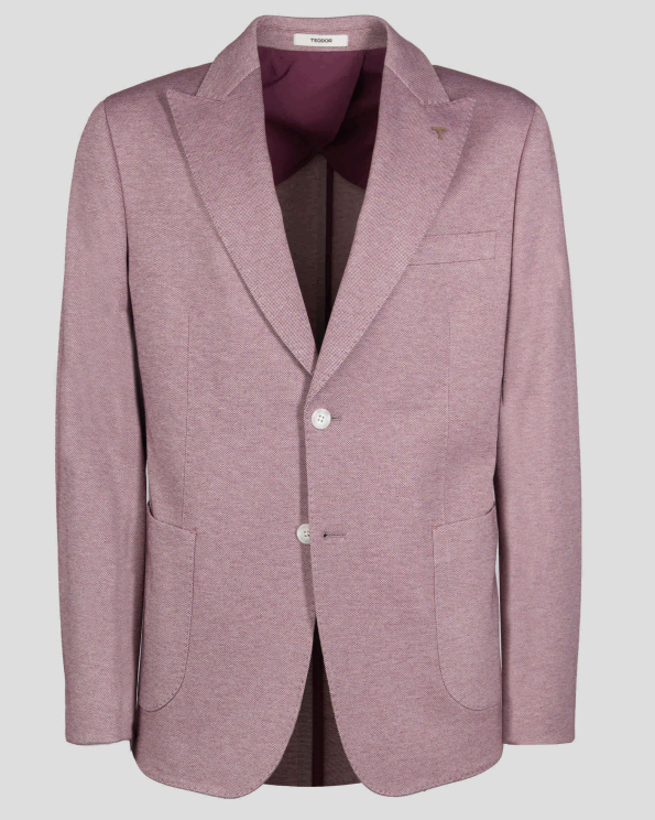 МЕЛАНЖИРАН БЛЕЙЗЪР ВТАЛЕН СИЛУЕТ В ЦВЯТ БОРДО