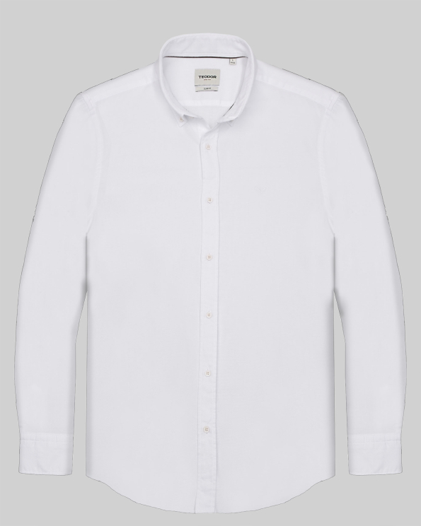 БЯЛА СТРУКТУРНА РИЗА ВТАЛЕН СИЛУЕТ