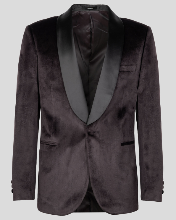 ТЪМНОКАФЯВО ЦЕРЕМОНИАЛНО САКО КАДИФЕ /ЧАСТ ОТ КОСТЮМ/