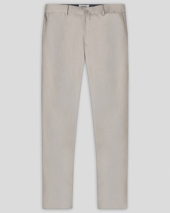 ПАНТАЛОН ОТ 100% ЛЕН В КАМЕНЕН ЦВЯТ /ЧАСТ ОТ КОСТЮМ/