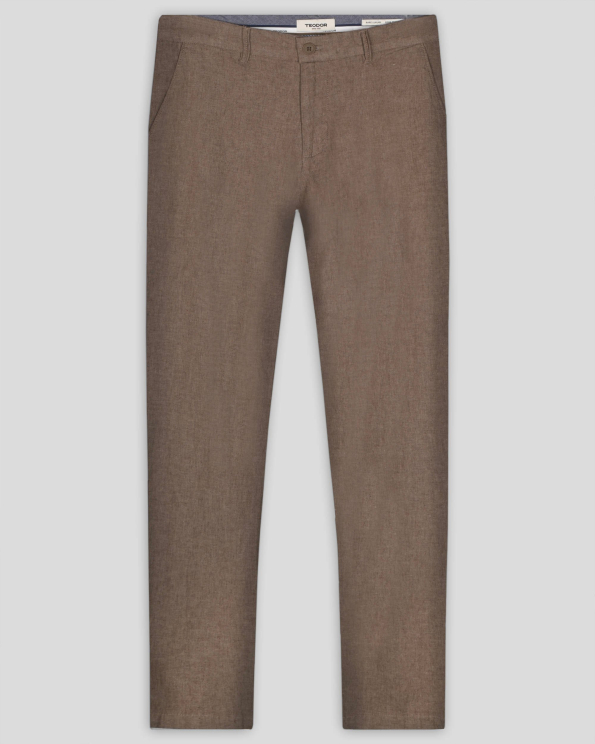 КАФЯВ ПАНТАЛОН МЕЛАНЖ СВОБОДЕН СИЛУЕТ /ЧАСТ ОТ КОСТЮМ/