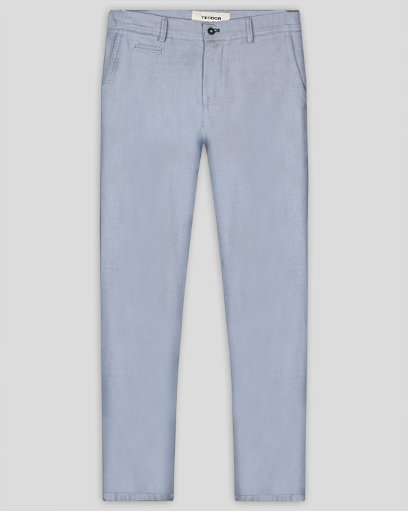 ПАНТАЛОН ОТ ПАМУК С ЕЛАСТАН В ЦВЯТ СИН МЕЛАНЖ