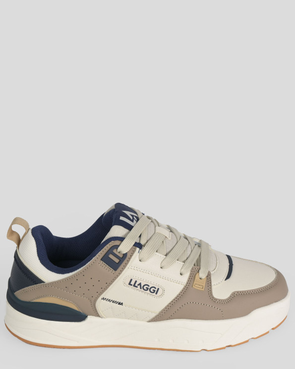 БЕЖОВИ СПОРТНИ ОБУВКИ ТИП КЕЦОВЕ С КОНТРАСТНИ ДЕТАЙЛИ