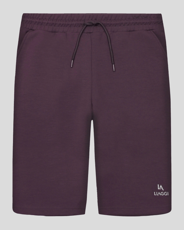 СПОРТНИ БЕРМУДИ В ЦВЯТ БОРДО С РЕЛЕФЕН ЕЛЕМЕНТ НА ЗАДЕН ДЖОБ