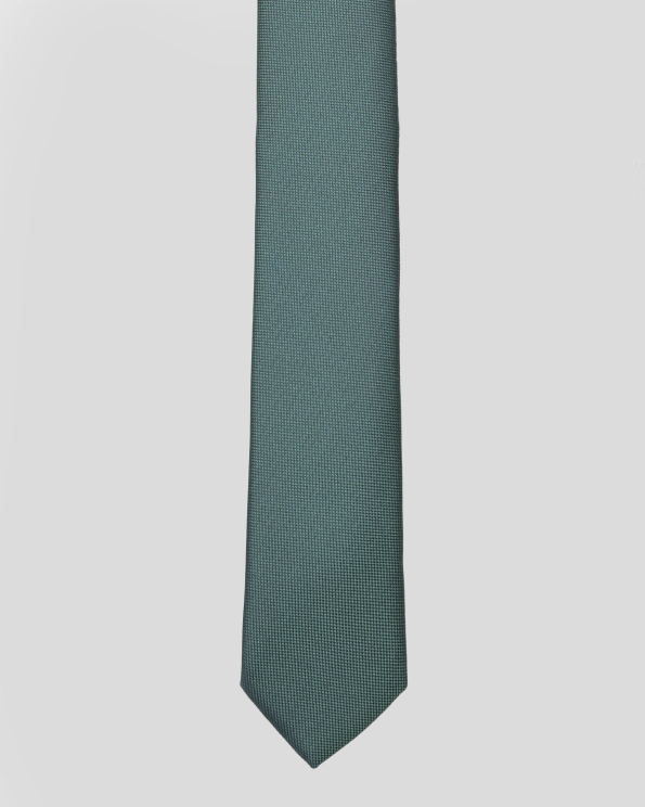 ЗЕЛЕНА ВРАТОВРЪЗКА В СИТНА СТРУКТУРА