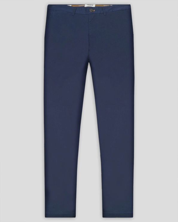 ЧИНО ПАНТАЛОН ОТ ПАМУЧЕН ГАБАРДИН В ЦВЯТ ДЕНИМ СИН