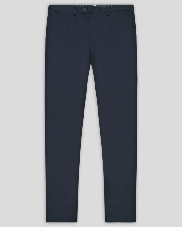 ТЪМНОСИН ЧИНО ПАНТАЛОН ОТ ПАМУЧЕН ГАБАРДИН СВОБОДЕН СИЛУЕТ