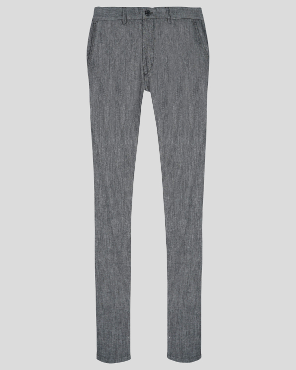 ТЪМНО СИВ МЕЛАНЖИРАН ПАНТАЛОН С ИТАЛИАНСКИ ДЖОБ