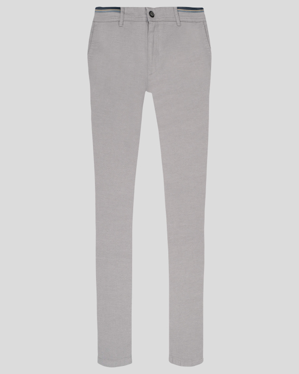 СВЕТЛО СИВ ПАНТАЛОН В ПАНАМЕНА СТРУКТУРА