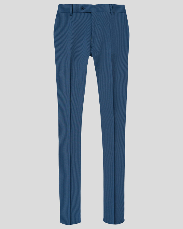 СИН КЛАСИЧЕСКИ ПАНТАЛОН ВТАЛЕН СИЛУЕТ В РАЙЕ