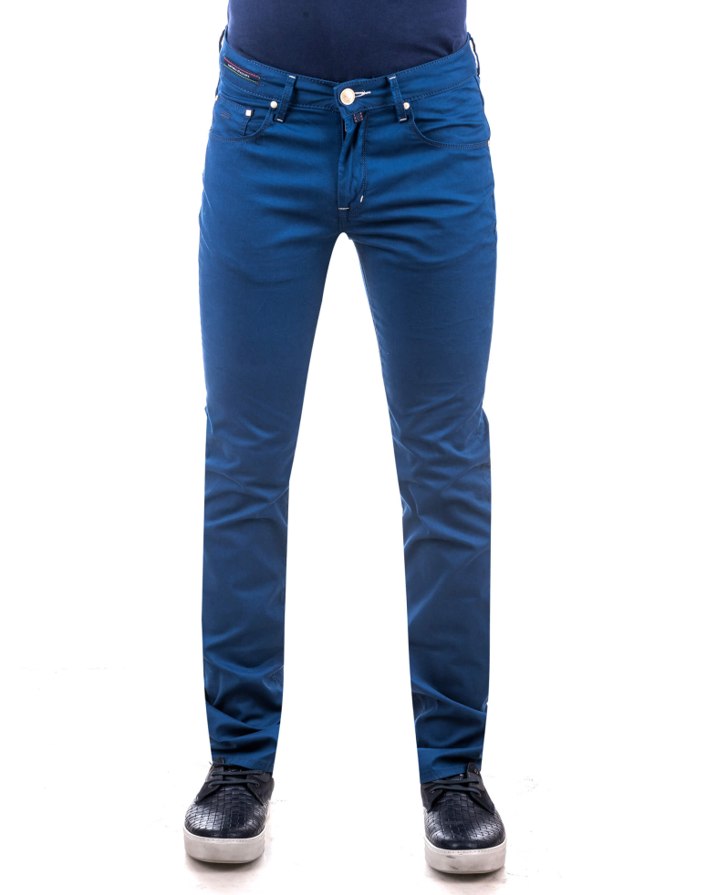 Структурен син панталон 16085823-3 01