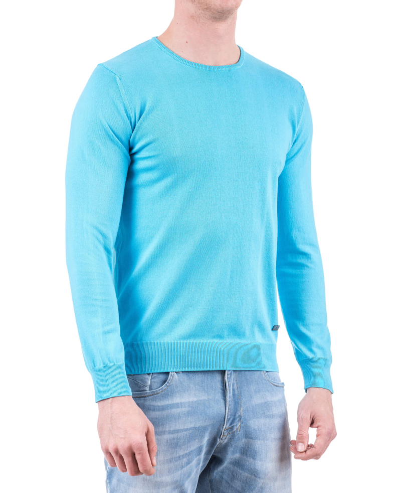 Базов памучен пуловер - бие 17054321834-4 01