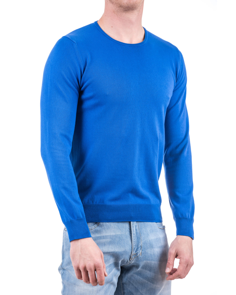 Базов памучен пуловер - бие 17054321834-5 01