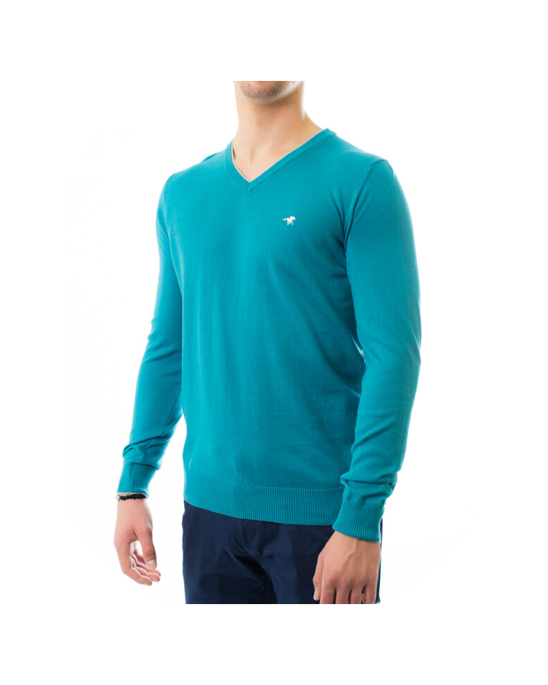Лек памучен пуловер с контрастни детайли 170108051971-2 01
