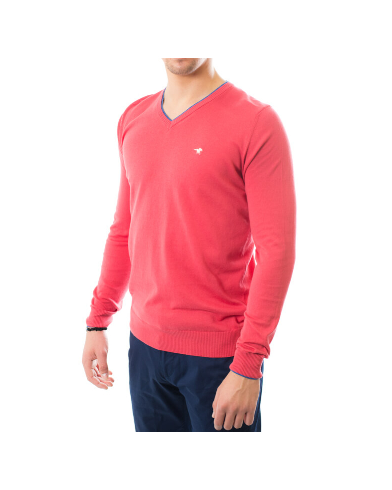 Лек памучен пуловер с контрастни детайли 170108051971-4 01