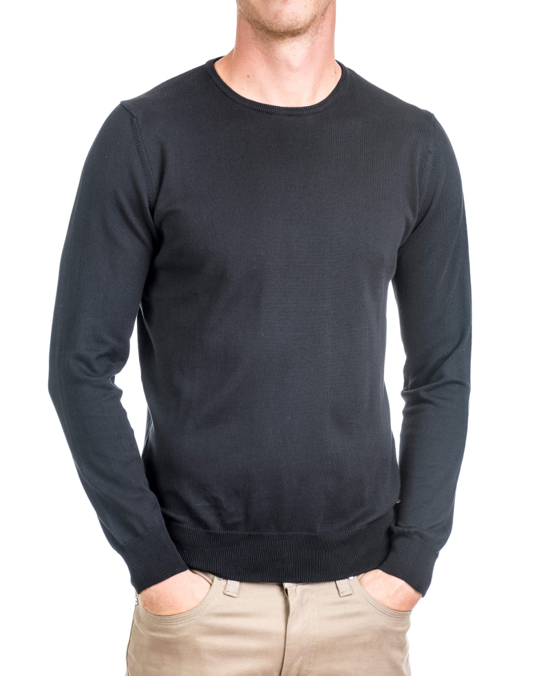 Мъжки базов памучен пуловер 15054321834-1 01