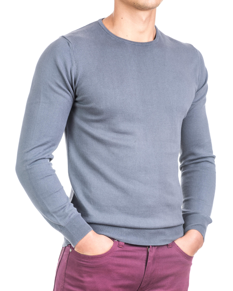 Мъжки базов памучен пуловер 15054321834-15 01