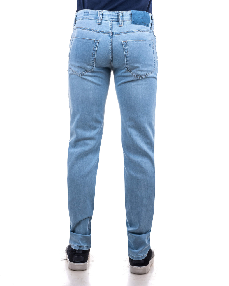 Мъжки дънки базов модел в светло синьо 16085073-1 02