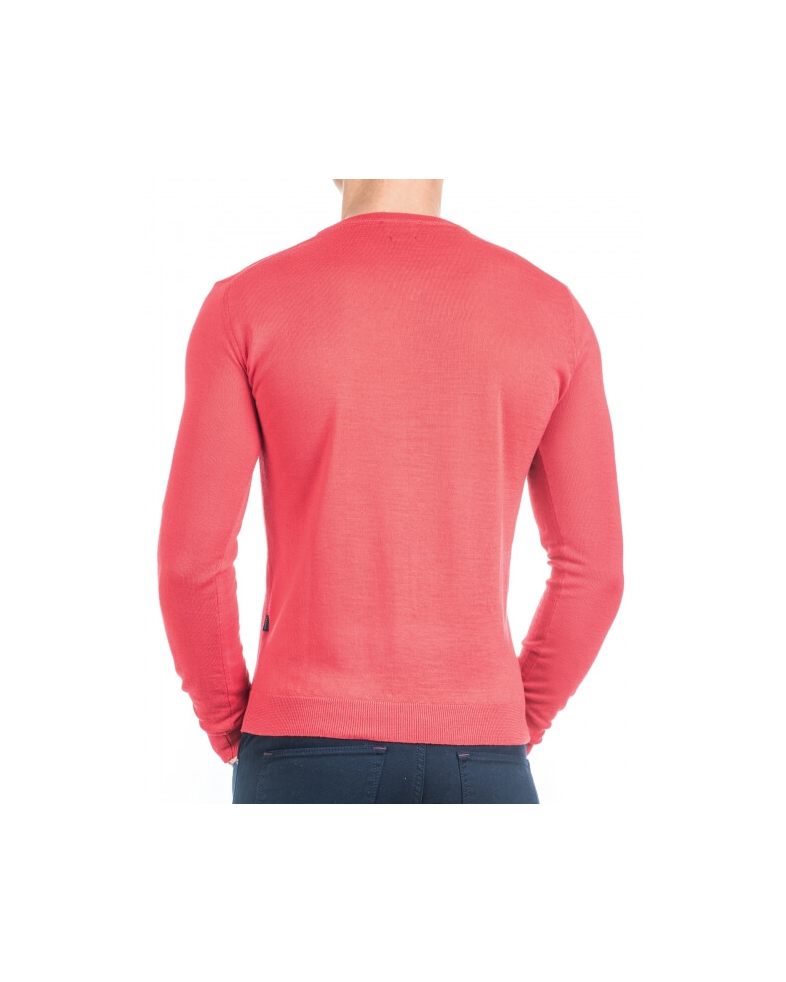 Мъжки базов пуловер от 100% вълна 17052003-4 02