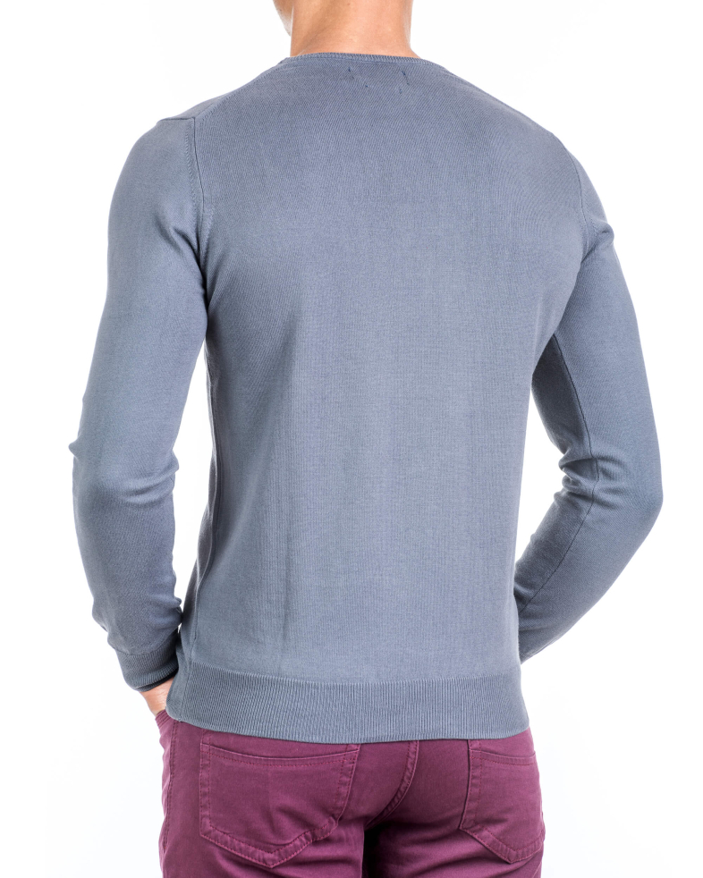 Мъжки базов памучен пуловер 15054321834-15 02