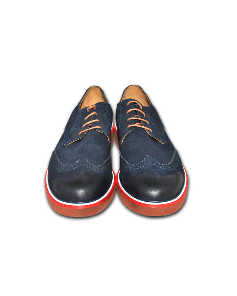 Мъжки спортно-елегантни обувки от набук 16170146-3 03