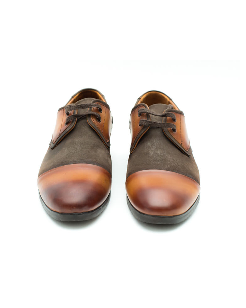 Обувки в комбинация кожа и велур 17570-1 03