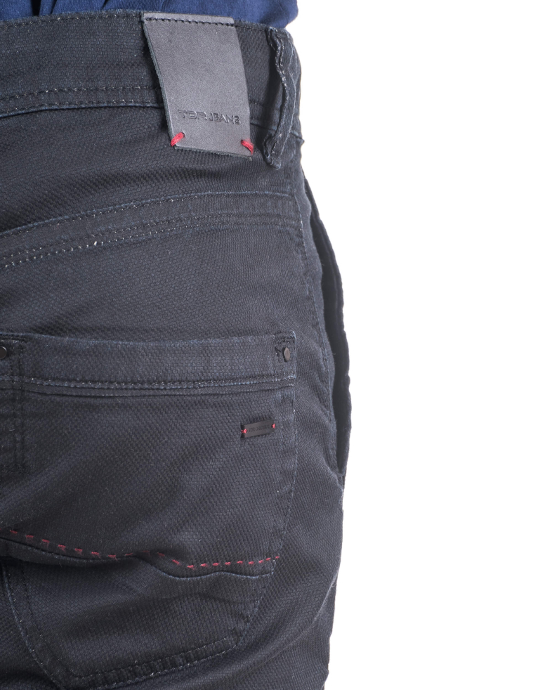 Черен структурен панталон пет джоба 150828591-1 03