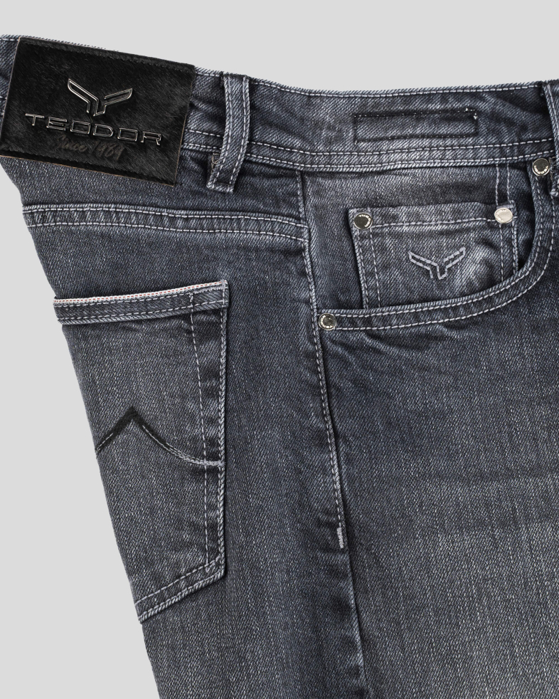 СИВИ SELVEDGE ДЪНКИ С ЛЕК ИЗТРИТ ЕФЕКТ 220115088345-4 08