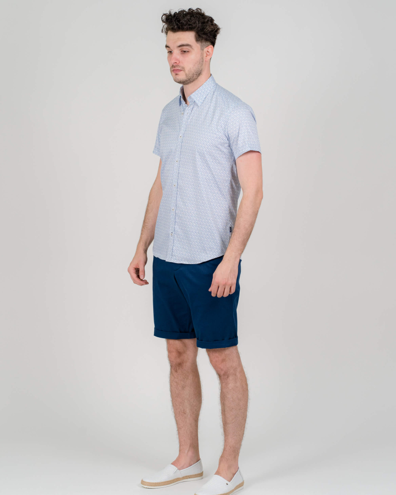 SLIM FIT РИЗА С ПРИНТ И ТОНАЛНИ КОПЧЕТА 210105044647-2 02