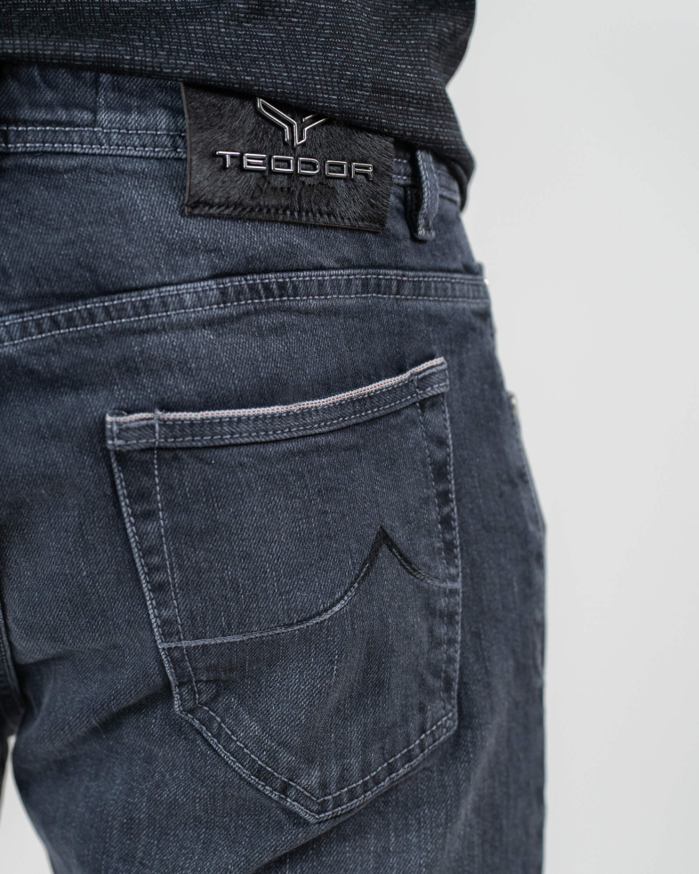 СИВИ SELVEDGE ДЪНКИ С ЛЕК ИЗТРИТ ЕФЕКТ 220115088345-4 09