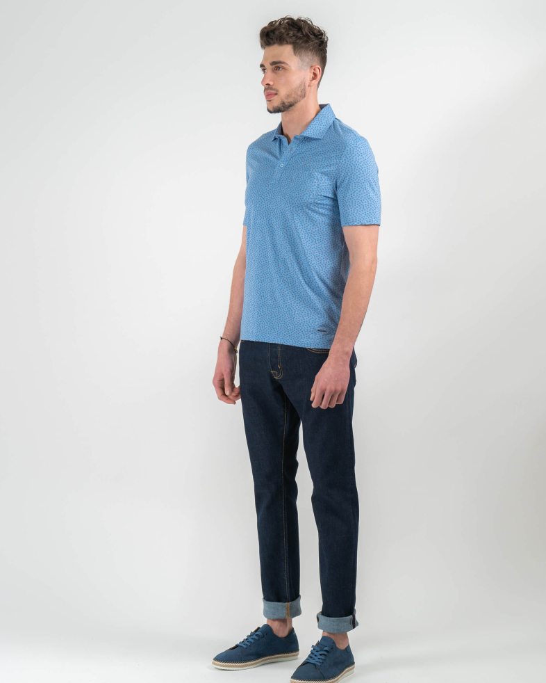ТЪМНО СИНИ SELVEDGE  ДЪНКИ С БРОДЕРИЯ ЛОГО И КОНТРАСТНИ ШЕВОВЕ 220115088345-1 05