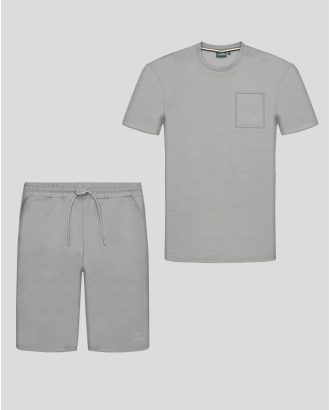 СИВ СПОРТЕН КОМПЛЕКТ С РЕЛЕФЕН ЕЛЕМЕНТ И  СВЕТЛООТРАЗИТЕЛНО ЛОГО