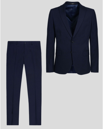 ТЪМНОСИН КЛАСИЧЕСКИ КОСТЮМ СИЛНО ВТАЛЕН СИЛУЕТ