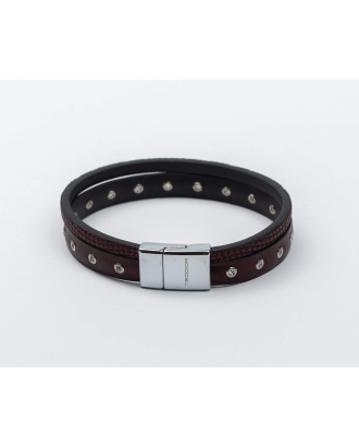 ДВОЙНА ГРИВНА С КАБЗИ В БОРДО